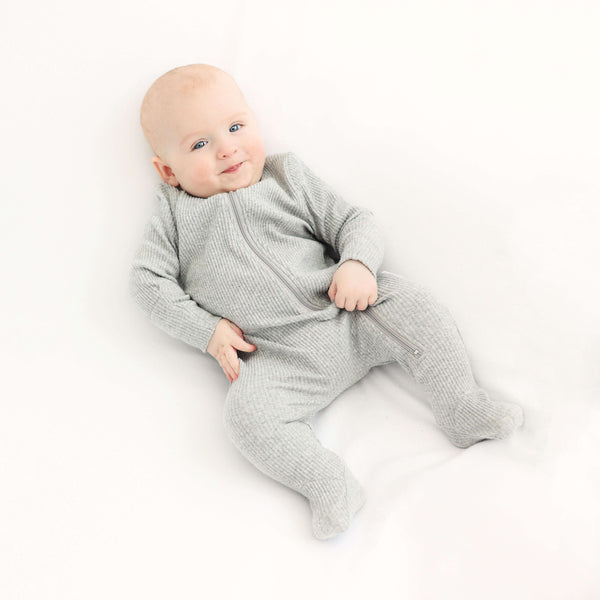 Dove Grey Zip Sleepsuit DreamBuy
