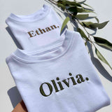 White Premium Crewneck Personalised T-shirt DreamBuy
