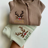 Christmas Reindeer Zip Sleepsuit DreamBuy