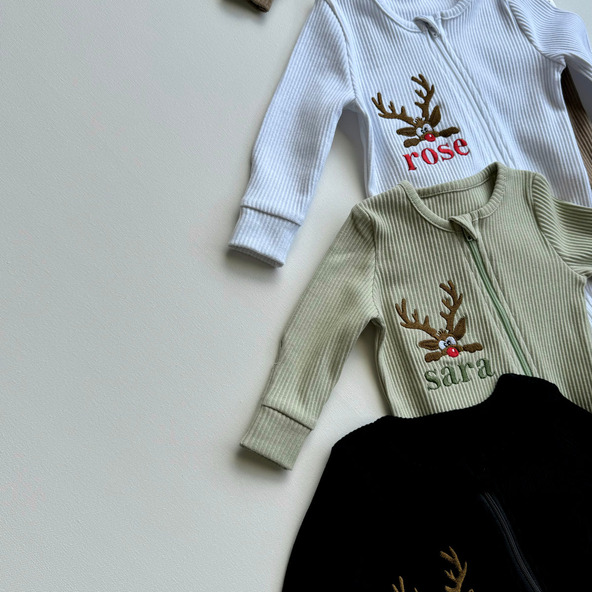 Christmas Reindeer Zip Sleepsuit DreamBuy