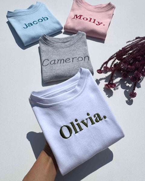 White Premium Crewneck Personalised T-shirt DreamBuy