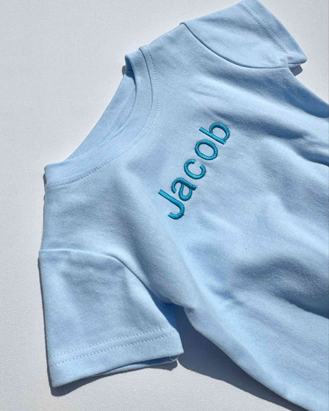 Baby Blue Premium Crewneck Personalised T-shirt DreamBuy