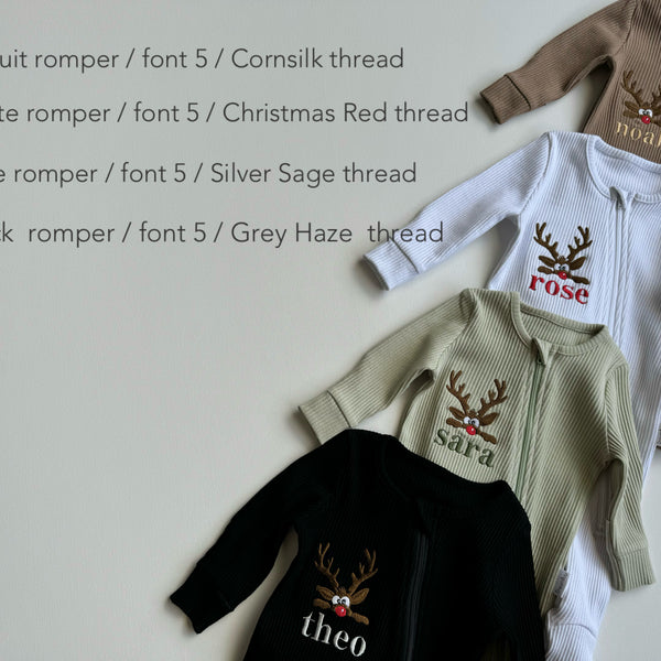 Christmas Reindeer Zip Sleepsuit DreamBuy