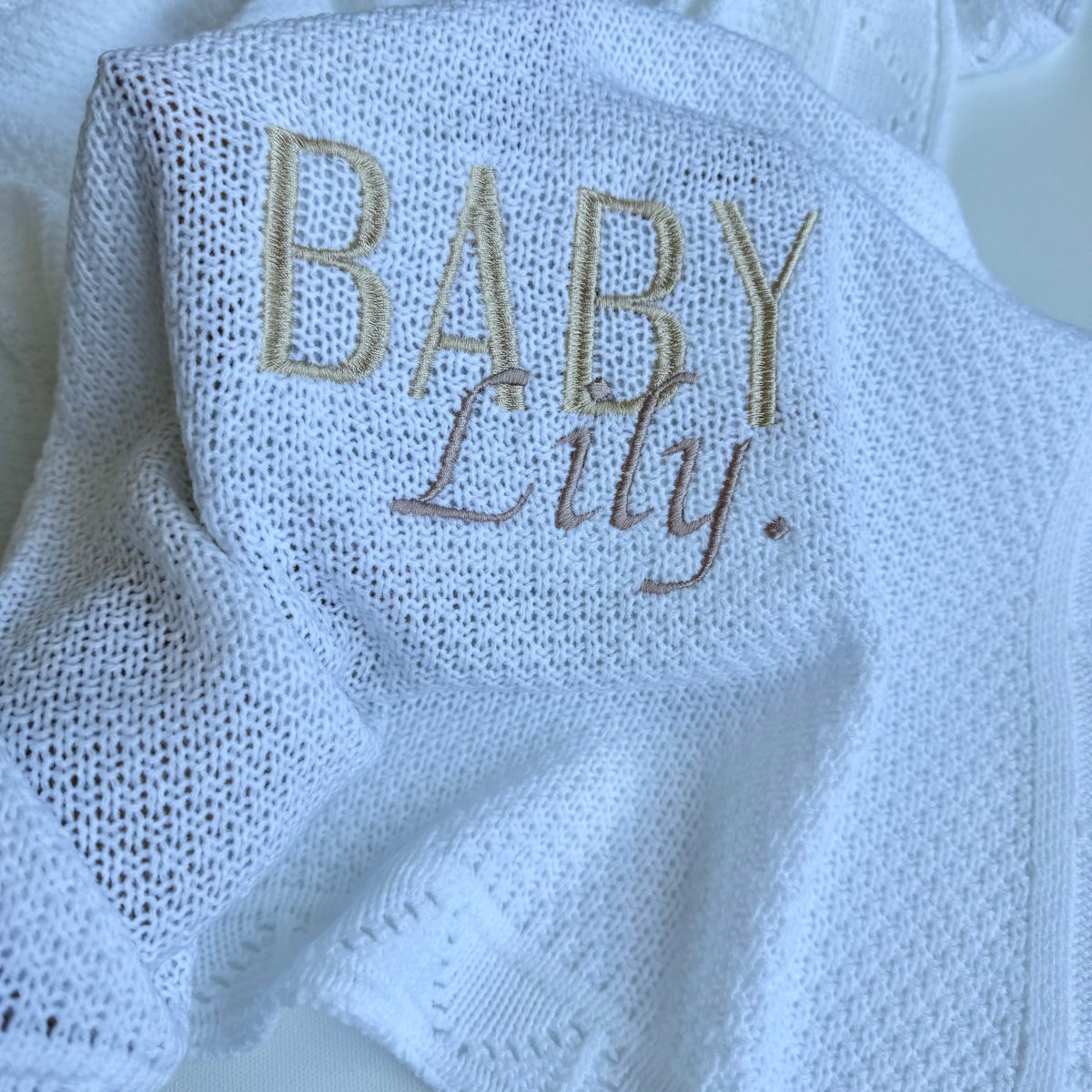 Personalised Baby Blanket Knitted DreamBuy