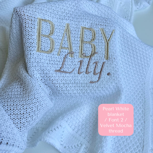 Personalised Baby Blanket Knitted DreamBuy