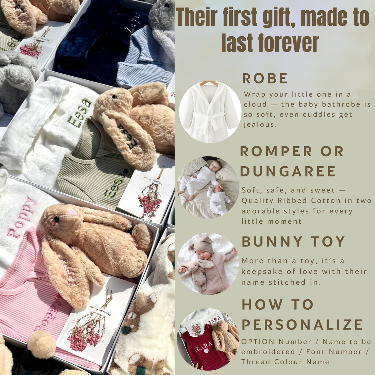Personalized Baby Gift Set BUILD YOUR OWN 2