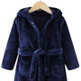 Navy Personalised Embroidered Baby Robe