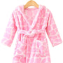 Leopard Print Personalised Embroidered Baby Robe