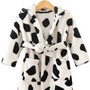 Cow Print Personalised Embroidered Baby Robe