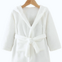 White Personalised Embroidered Baby Robe