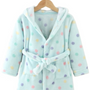 Dots Print Personalised Embroidered Baby Robe