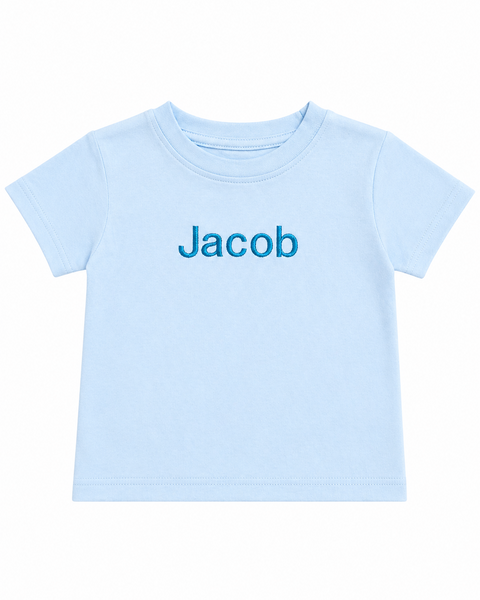 Baby Blue Premium Crewneck Personalised T-shirt