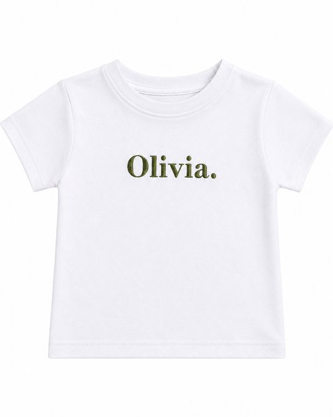 White Premium Crewneck Personalised T-shirt