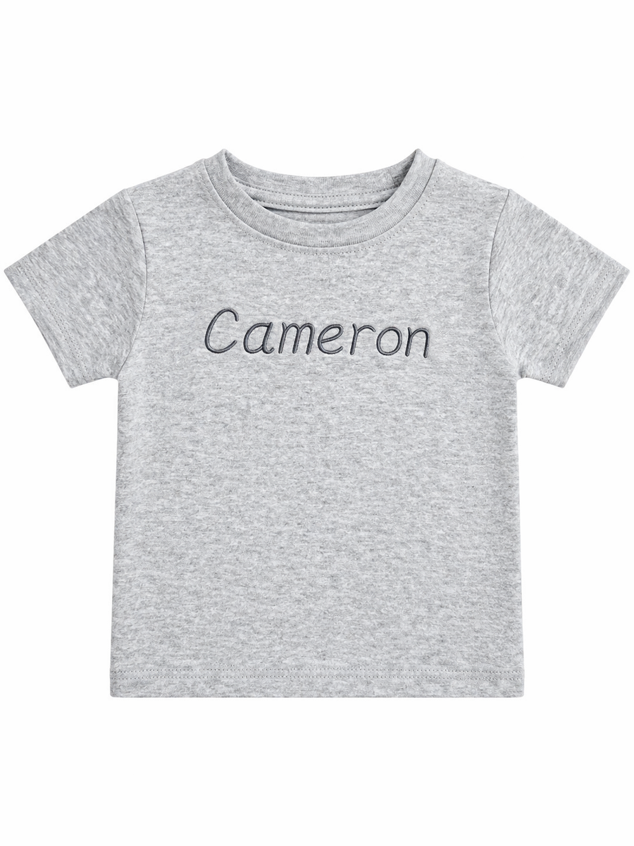 Essential Grey Premium Crewneck Personalised T-shirt